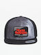Dill Cap Grayscale Ανδρικό Jockey με Ίσιο Γείσο Μαύρο