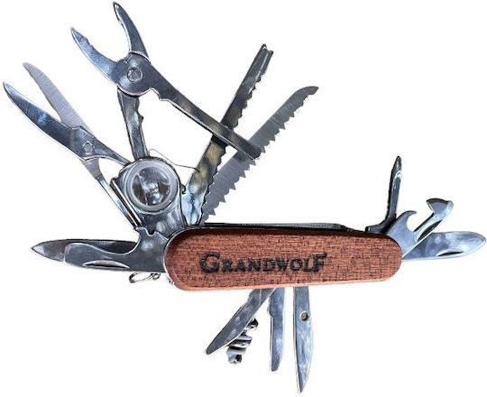 Grandwolf Woodsman Tool 91mm Multitool Braun