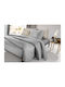 Guy Laroche Sheet for Single Bed with Elastic 100x200+32cm. Color Plus Silver