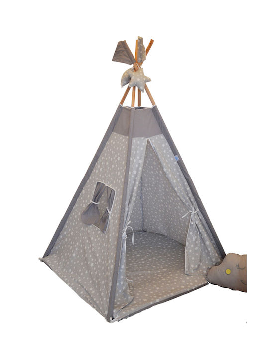 abo Kids Indian Teepee Play Tent Gray