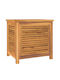 vidaXL Wooden Outdoor Storage Box Brown 60x50x58cm