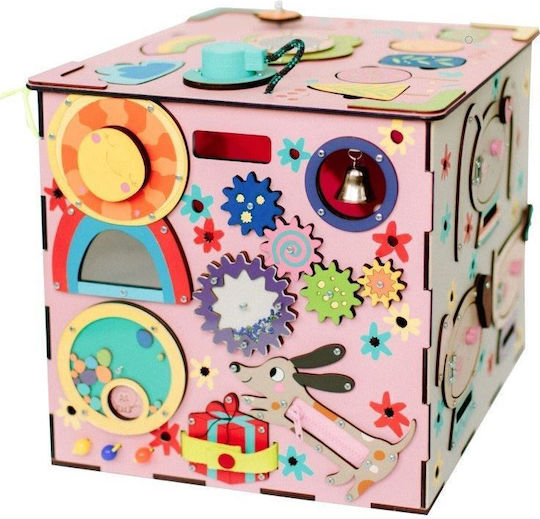 Eli Neli Activity Cube Activity Cube with Led made of Wood with Lights for 24++ Months