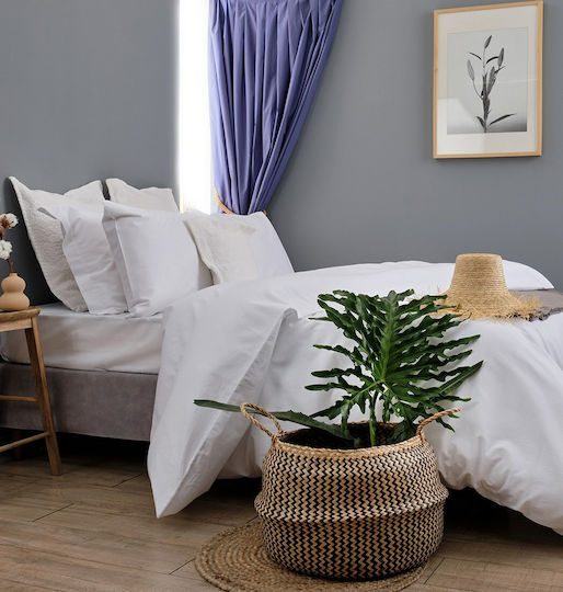 Blanc de Blanc Hotel-Bettbezug 100% Baumwolle Gestreift 240TC 240x260cm