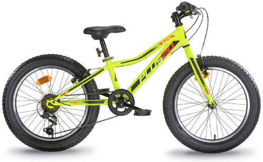 Dino Bikes Plus 20" Παιδικό Mountain Bike Κίτρινο