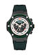 Swiss Military Hanowa Mission Herrenuhr 44mm Chronograph Batterie mit Grün Kautschukarmband