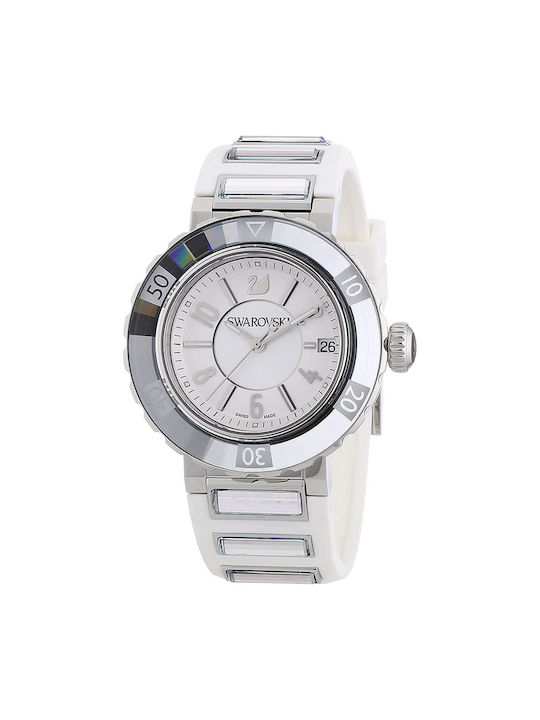 Swarovski Octea Sport Watch with White Metal Bracelet