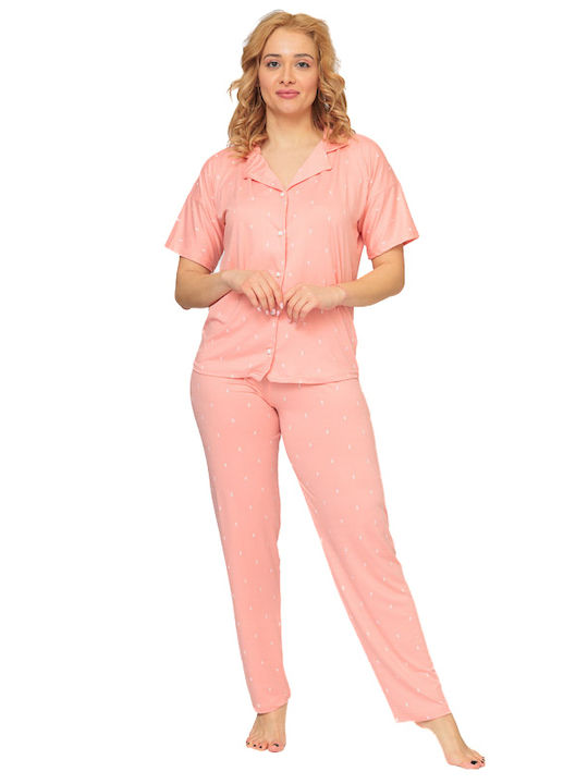 Women's Pajamas with Buttons (15001-1)