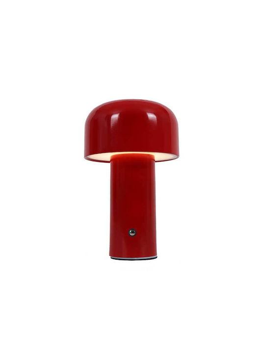 Inlight Декоративна Настолна Лампа LED Батерия в Червен Цвят