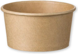 Intertan Satz 50 Kunststoff Einwegschalen & -becher mit Gewicht 148ml Braun Craft