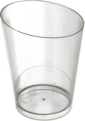 Tsepas Pack 01655 Plastic Short Bar Glass 60ml 100pcs Transparent