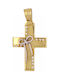 Triantos Gold Cross 14K φιογκάκι