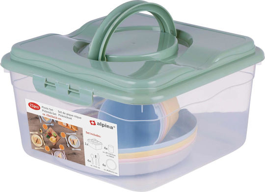 Alpina Appliances Set De Servire Pentru Camping 230ml 21 Buc