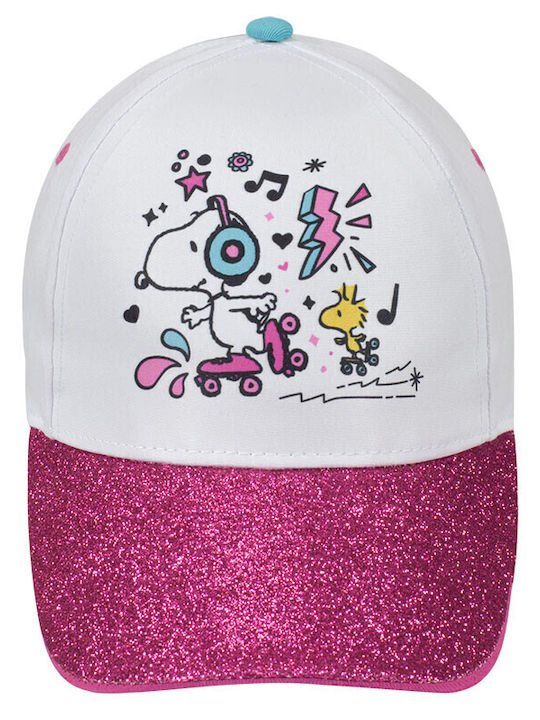 Alouette Kids' Hat Jockey Fabric Snoopy White