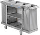 TTS Cleaning Hotel Plastic Housekeeping Cart with Dimensions W177xD58xH107cm. 1pcs