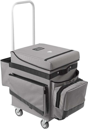 TTS Cleaning Cărucior Cameristă Hotelier Metalic cu Dimensiuni L67xW43xH97.5cm. Gri 1buc