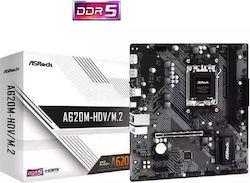 ASRock A620M-HDV/M.2 Motherboard Micro ATX with AMD AM5 Socket