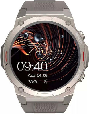 HiFuture FutureGo Mix 2 Stainless Steel Smartwatch με Παλμογράφο (Γκρι)