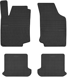 Frogum Set of Front and Rear Mats Tray Type 4pcs from Rubber for Audi Q5 Black