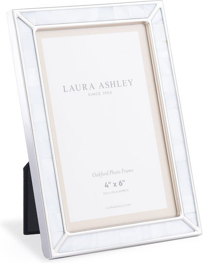 Laura Ashley Oakford Mother of Pearl Κορνίζα Μεταλλική με Λευκό Πλαίσιο