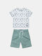 Alouette Kids Set with Shorts Summer 2pcs Green