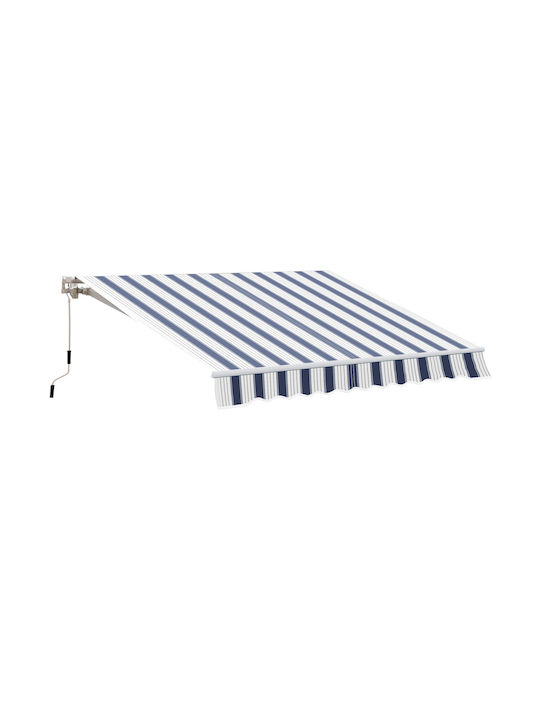 Outsunny Τέντα Βεράντας Μπλε 2.5x2m