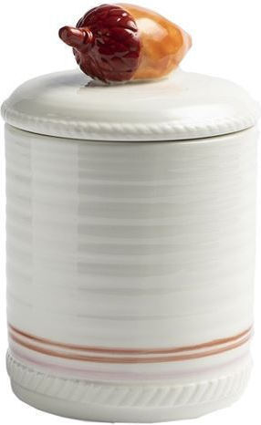 Ceramic Cookie Jar White 18.5cm