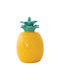 Marva Porcelain Cookie Jar Yellow Pineapple 11x18x18cm