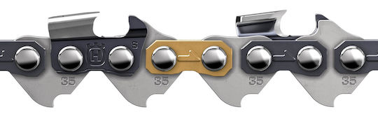 Husqvarna X-Cut Chainsaw Chain with Pitch .325", Gauge .058"-1.5mm & Number of Guides 72E