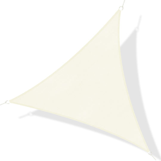 Outsunny Τρίγωνο Πανί Σκίασης Μπεζ 6m 185gr/m²