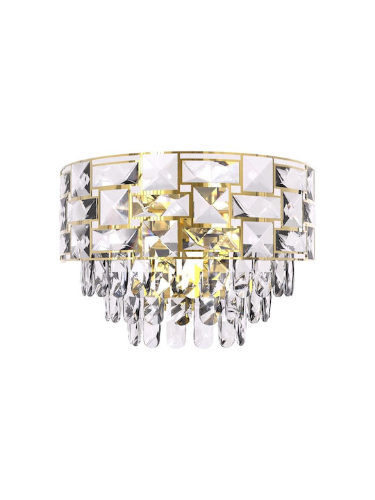 Milagro Luxuria Chandelier with Crystals 2xE14 Gold ML8893