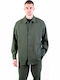 Дълъг Ръкав Overshirt в Широка Кройка Каки