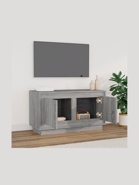 vidaXL TV-Ständer Grau M80xP35xH45cm