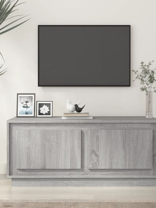 TV Stand Wooden Gray L102xW50xH44cm