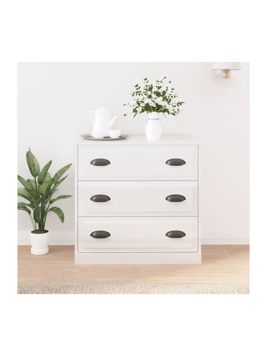 Wooden Buffet White L70xW35.5xH67.5cm