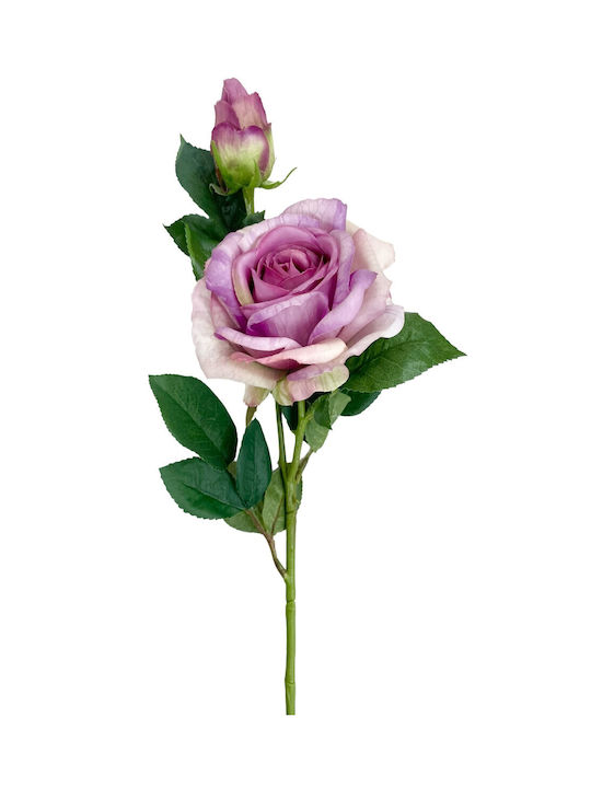 Rose branch 65cm - Purple