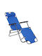 Outsunny Lounger-Armchair Beach Blue 135x60x89cm