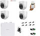 Hikvision Surveillance System 4 Cameras Cameras Analog with Recorder