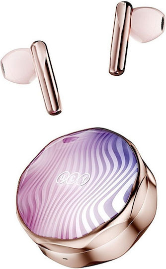 QCY T21 Earbud Bluetooth Handsfree Căști cu Carcasă de Încărcare Roz