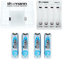 Thomann Bundle USB 4-Slot Ni-MH Battery Charger Size AA