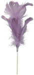 GOOSE FEATHER ON STICK 72CM (LILAC)