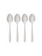 Secret de Gourmet Inox Desert / Ice Cream Spoon Set White 19cm 4pcs