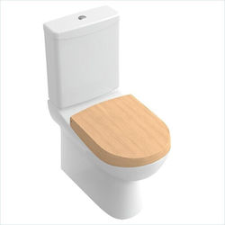 Villeroy & Boch My Nature Λεκάνη Δαπέδου με Καζανάκι με Κάλυμμα Soft Close Λευκή