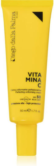Diego Dalla Palma Vitamina C Perfecting Uniforming Treatment Primer Προσώπου σε Κρεμώδη Μορφή με 50SPF 50ml