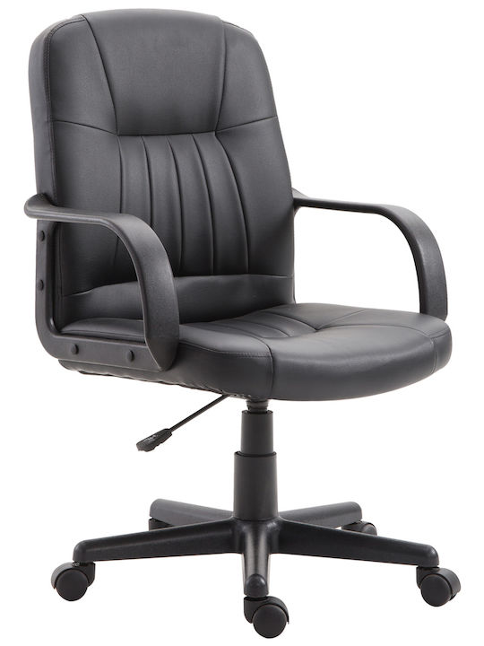 Office Chair with Fixed Arms Black Vinsetto