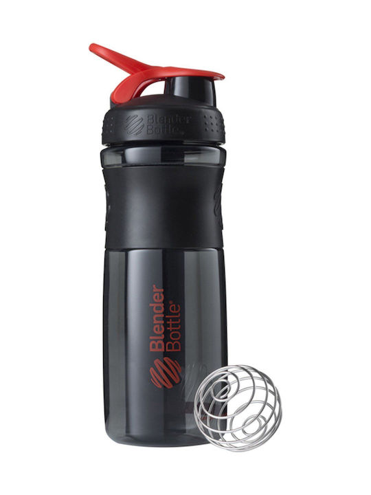 Blender Bottle Shaker Proteine 830ml Plastic Negru