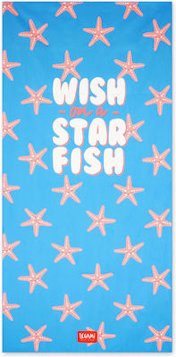 Legami Milano Starfish Beach Towel Light Blue 180x85cm.
