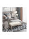 Wooden Beige Bench Stool 80x40x41cm