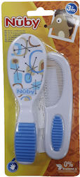 Nuby Baby Brush & Comb Blue 2pcs