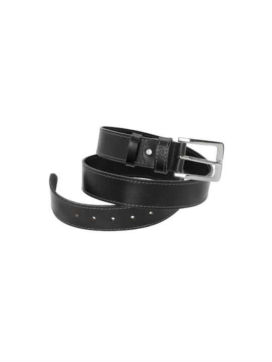 Lavor Men's Leather Belt Black