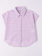 iDO Kids Checked Shirt Lilac 4